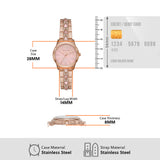 Michael Kors Runway Mother of Pearl Dial Rose Gold Steel Strap Watch For Women - MK6856 Authentic Buy Shop Now