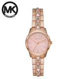 Michael Kors Runway Mother of Pearl Dial Rose Gold Steel Strap Watch For Women - MK6856 Authentic Buy Shop Now