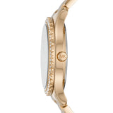 Michael Kors Layton Quartz Black Dial Gold Steel Strap Watch For Women - MK6892 Authentic Buy Shop Now