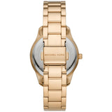 Michael Kors Layton Quartz Black Dial Gold Steel Strap Watch For Women - MK6892 Authentic Buy Shop Now