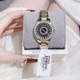 Michael Kors Layton Quartz Black Dial Gold Steel Strap Watch For Women - MK6892 Authentic Buy Shop Now