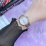 Michael Kors Mindy Three Hand White Dial Two Tone Steel Strap Watch For Women - MK7077 Authentic Buy Shop Now