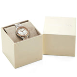 Michael Kors Mindy Three Hand White Dial Two Tone Steel Strap Watch For Women - MK7077 Authentic Buy Shop Now