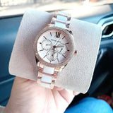 Michael Kors Janelle Multifunction Silver Dial Two Tone Steel Strap Watch For Women - MK7131 Authentic Buy Shop Now
