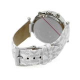 Michael Kors Parker Chronograph White Dial White Leather Strap Watch For Women - MK7226 Authentic Buy Shop Now