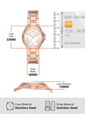 Michael Kors Camille Quartz White Dial Rose Gold Steel Strap Watch For Women - MK7256 Authentic Buy Shop Now