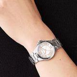 Michael Kors Camille Three Hand Silver Dial Silver Steel Strap Watch For Women - MK7259 Authentic Buy Shop Now