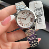 Michael Kors Camille Three Hand Silver Dial Silver Steel Strap Watch For Women - MK7259 Authentic Buy Shop Now
