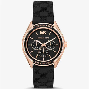 Michael Kors Jessa Quartz Black Dial Black Silicone Strap Watch For Women - MK7266 Authentic Buy Shop Now