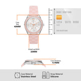 Michael Kors Jessa Quartz Silver Dial Pink Silicone Strap Watch For Women - MK7268 Authentic Buy Shop Now