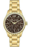 Michael Kors Layton Chronograph Brown Dial Gold Steel Strap Watch For Women - MK7296 Authentic Buy Shop Now