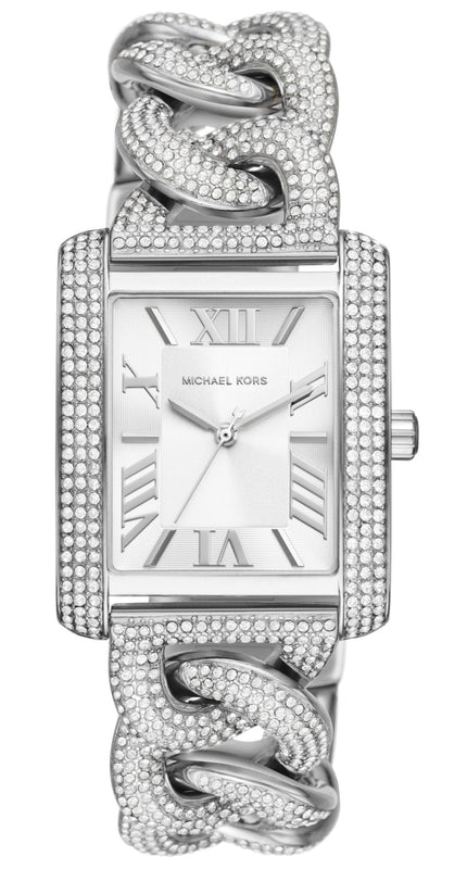 Michael Kors Emery Three Hand Silver Dial Silver Steel Strap Watch For Women - MK7299 Authentic Buy Shop Now