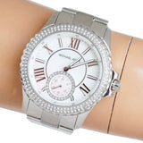 Michael Kors Everest Three hand Silver Dial Silver Steel Strap Watch For Women - MK7403 Authentic Buy Shop Now