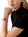 Michael Kors Lennox Analog Pink Dial Rose Gold Steel Strap Watch for Women - MK7462 Authentic Buy Shop Now