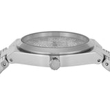 Michael Kors Lennox Pave Three-Hand Crystals Silver Dial Silver Steel Strap Watch for Women - MK7488 Authentic Buy Shop Now