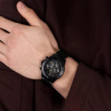 Michael Kors Bayville Chronograph Black Dial Black Steel Strap Watch For Men - MK8750 Authentic Buy Shop Now
