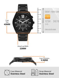 Michael Kors Langford Chronograph Black Dial Black Steel Strap Watch For Men - MK8993 Authentic Buy Shop Now