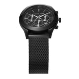 Michael Kors Slim Runway Chronograph Black Dial Black Mesh Bracelet Watch For Men - MK9060 Authentic Buy Shop Now