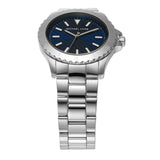 Michael Kors Everest Three-Hand Blue Dial Silver Steel Strap Watch For Men - MK9079 Authentic Buy Shop Now