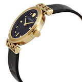 Versace Greca Meander Black Dial Black Leather Strap Watch for Women - VELW00420 Authentic Buy Shop Now