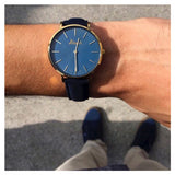 Hugo Boss Jackson Blue Dial Black Leather Strap Watch for Men - 1513371 Authentic Buy Shop Now