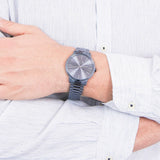 Armani Exchange Cayde Analog Blue Dial Blue Steel Strap Watch For Men - AX2702 Authentic Buy Shop Now