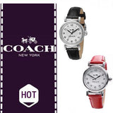 Coach Madison White Dial Black Leather Strap Watch for Women - 14502406 Authentic Buy Shop Now