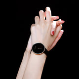 Calvin Klein Full Moon Black Dial Black Leather Strap Watch for Women - K8Y236C1 Authentic Buy Shop Now