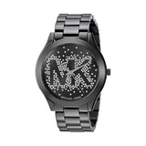 Michael Kors Slim Runway Black Dial Black Steel Strap Watch for Women - MK3589 Authentic Buy Shop Now