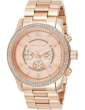 Michael Kors Dylan Rose Gold Dial Rose Gold Steel Strap Watch for Women - MK5576 Authentic Buy Shop Now