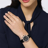 Michael Kors Parker Diamonds Black Dial Black Steel Strap Watch for Women - MK5885 Authentic Buy Shop Now