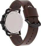 Fossil Commuter Chronograph Black Dial Brown Leather Strap Watch for Men - FS5403 Authentic Buy Shop Now