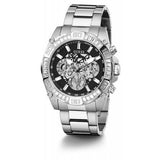 Guess Trophy Chronograph Diamonds Black Dial Silver Steel Strap Watch for Men - GW0390G1 Authentic Buy Shop Now