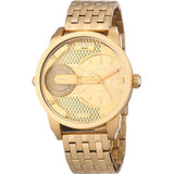 Diesel Mini Daddy Gold Dial Gold Steel Strap Watch For Men - DZ7306 Authentic Buy Shop Now