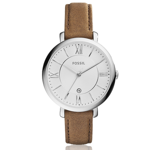 Fossil Jacqueline White Dial Brown Leather Strap Watch for Women - ES3708 Authentic Buy Shop Now