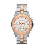 Marc Jacobs Blade Chronograph Silver Dial Two Tone Steel Strap Watch for Women - MBM3178 Authentic Buy Shop Now