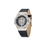 Maserati Potenza Automatic Black Dial Black Leather Strap Watch For Men - R8821108001 Authentic Buy Shop Now