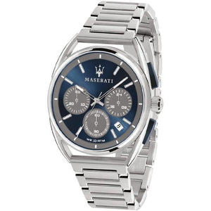 Maserati Trimarano Chronograph Blue Dial Silver Steel Strap Watch For Men - R8873632004 Authentic Buy Shop Now