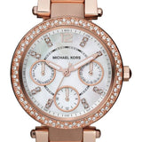 Michael Kors Parker White Dial Rose Gold Steel Strap Watch for Women - MK5616 Authentic Buy Shop Now