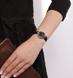 Tissot T Lady Flamingo Black Dial Black Leather Strap Watch For Women - T094.210.16.051.00 Authentic Buy Shop Now