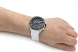 Hugo Boss Volane Grey Dial White SIlicone Strap Watch for Men - 1513948 Authentic Buy Shop Now
