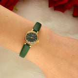 Tissot Lovely Round Green Mother of Pearl Dial Green Leather Strap Watch for Women - T140.009.36.091.00 Authentic Buy Shop Now