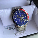 Tissot Seastar 1000 Chronograph Blue Dial Silver Steel Strap Watch For Men - T120.417.11.041.03 Authentic Buy Shop Now