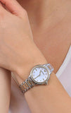 Emporio Armani Mia Quartz Mother of Pearl Dial Two Tone Steel Strap Watch For Women - AR11524 Authentic Buy Shop Now