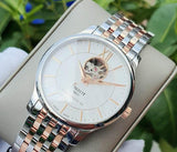 Tissot Tradition Powermatic 80 Open Heart Silver Dial Two Tone Steel Strap Watch For Men - T063.907.22.038.01 Authentic Buy Shop Now