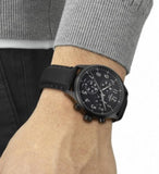 Tissot Chrono XL Vintage Black Dial Black Leather Strap Watch For Men - T116.617.36.052.00 Authentic Buy Shop Now