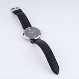 Movado 1881 Automatic Black Dial Black Leather Strap Watch for Men - 606873 Authentic Buy Shop Now