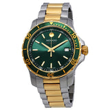 Movado Series 800 Chronograph Green Dial Two Tone Steel Strap Watch For Men - 2600148 Authentic Buy Shop Now