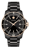 Movado 800 Series Black Dial Black Steel Strap Watch For Men - 2600162 Authentic Buy Shop Now