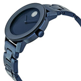 Movado Bold Blue Dial Blue Steel Strap Watch For Women - 3600388 Authentic Buy Shop Now